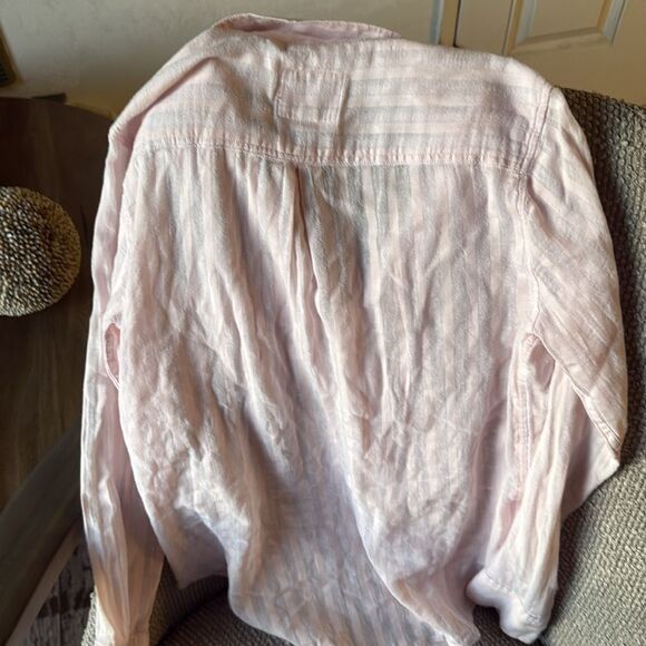 Rails Charli Cotton Gauze Top Blush Shadow Stripe Small - Picture 6 of 6